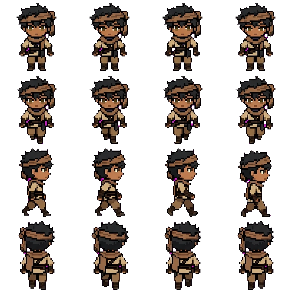 Zahir movement sprite
