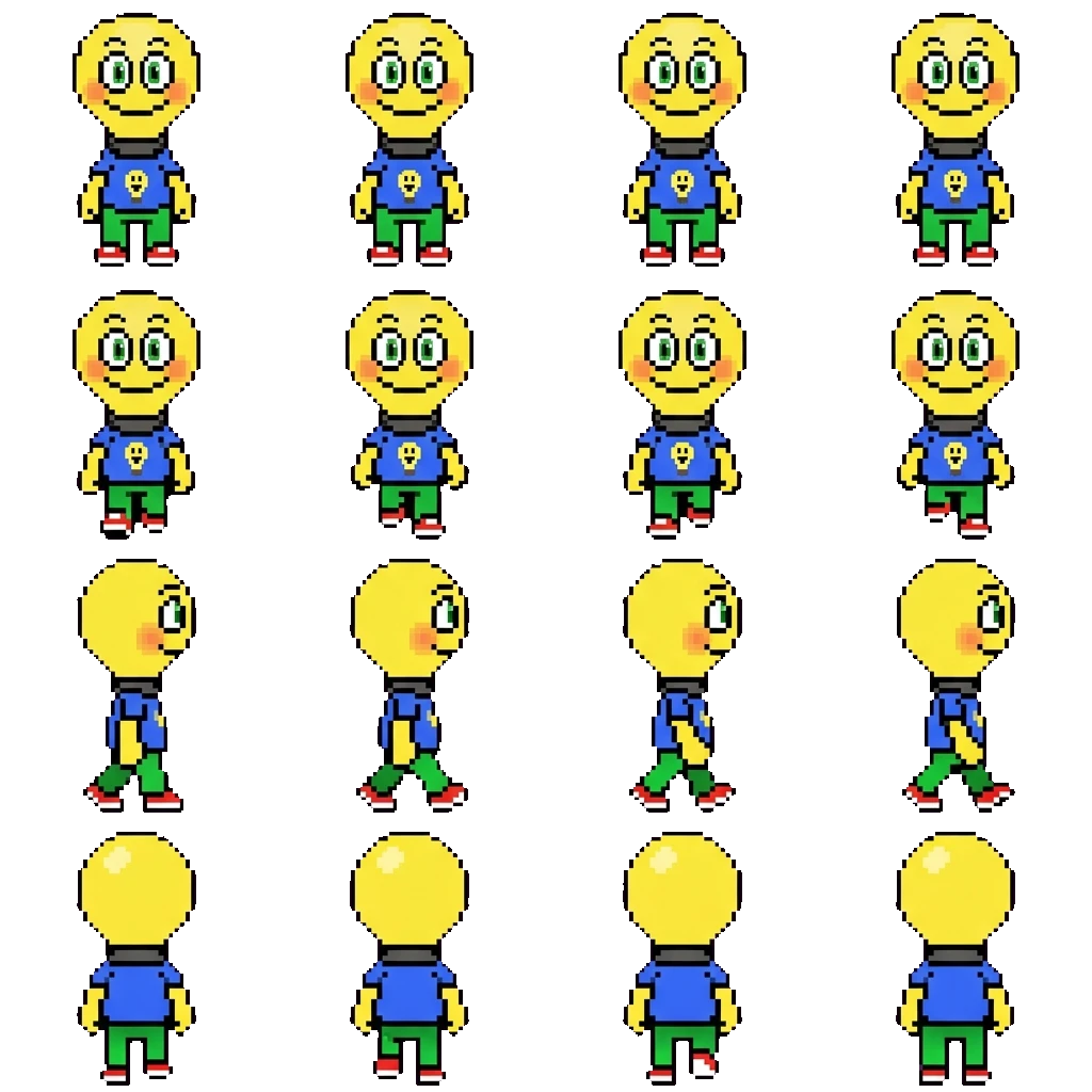 Lightbulb movement sprite