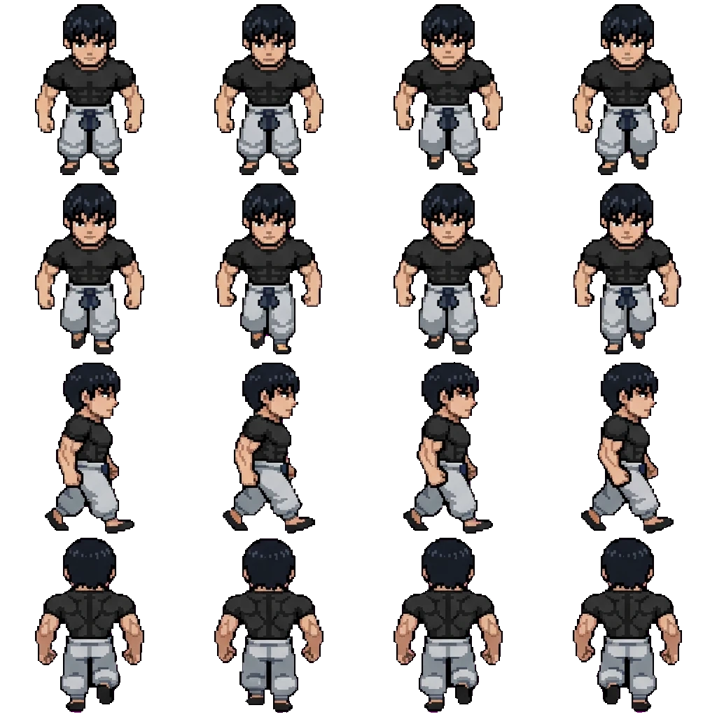 Toji Fushiguro movement sprite