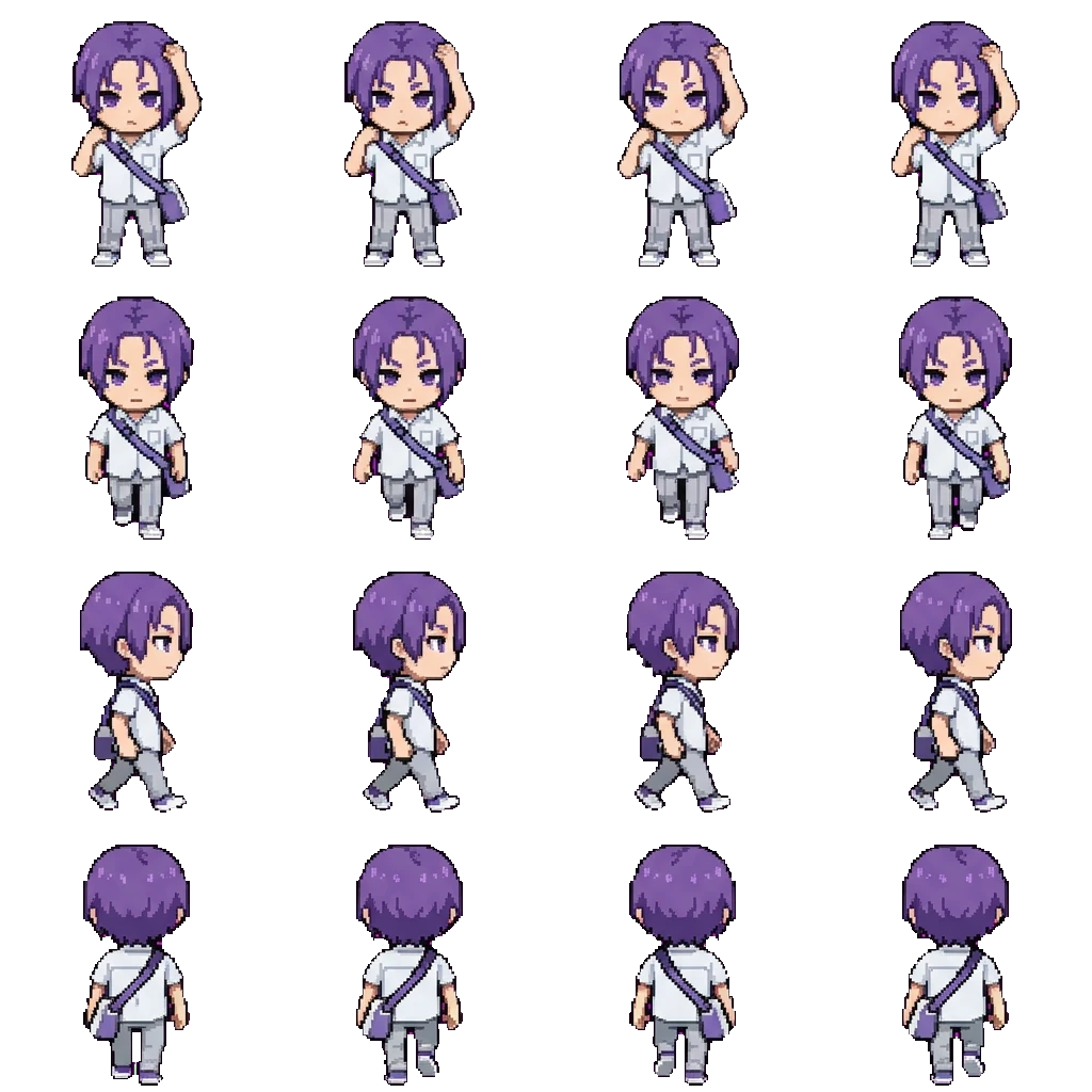 Mikage Reo movement sprite