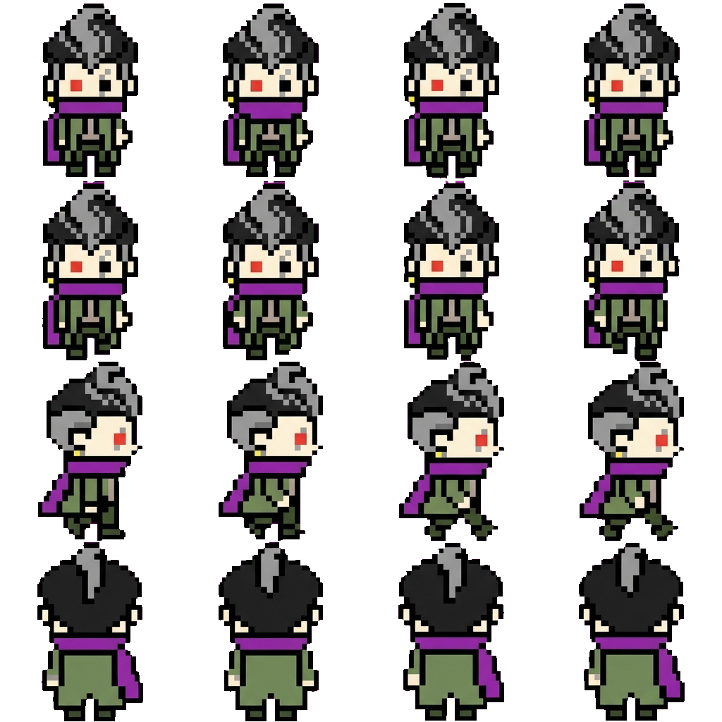 Gundham Tanaka movement sprite