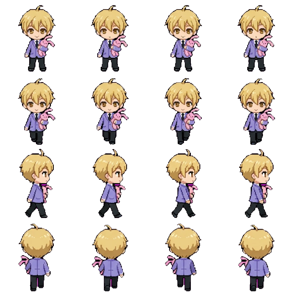Honey Senpai movement sprite