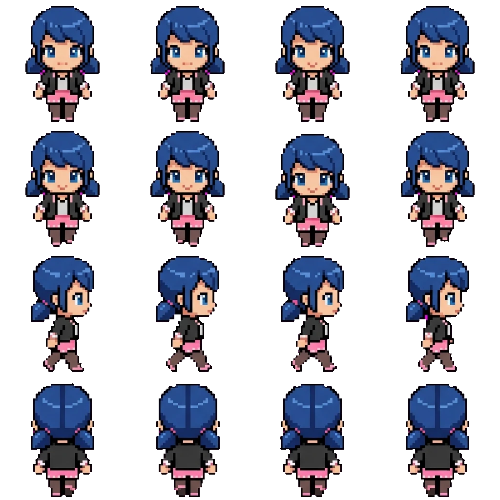 Marinette Dupain-Cheng movement sprite