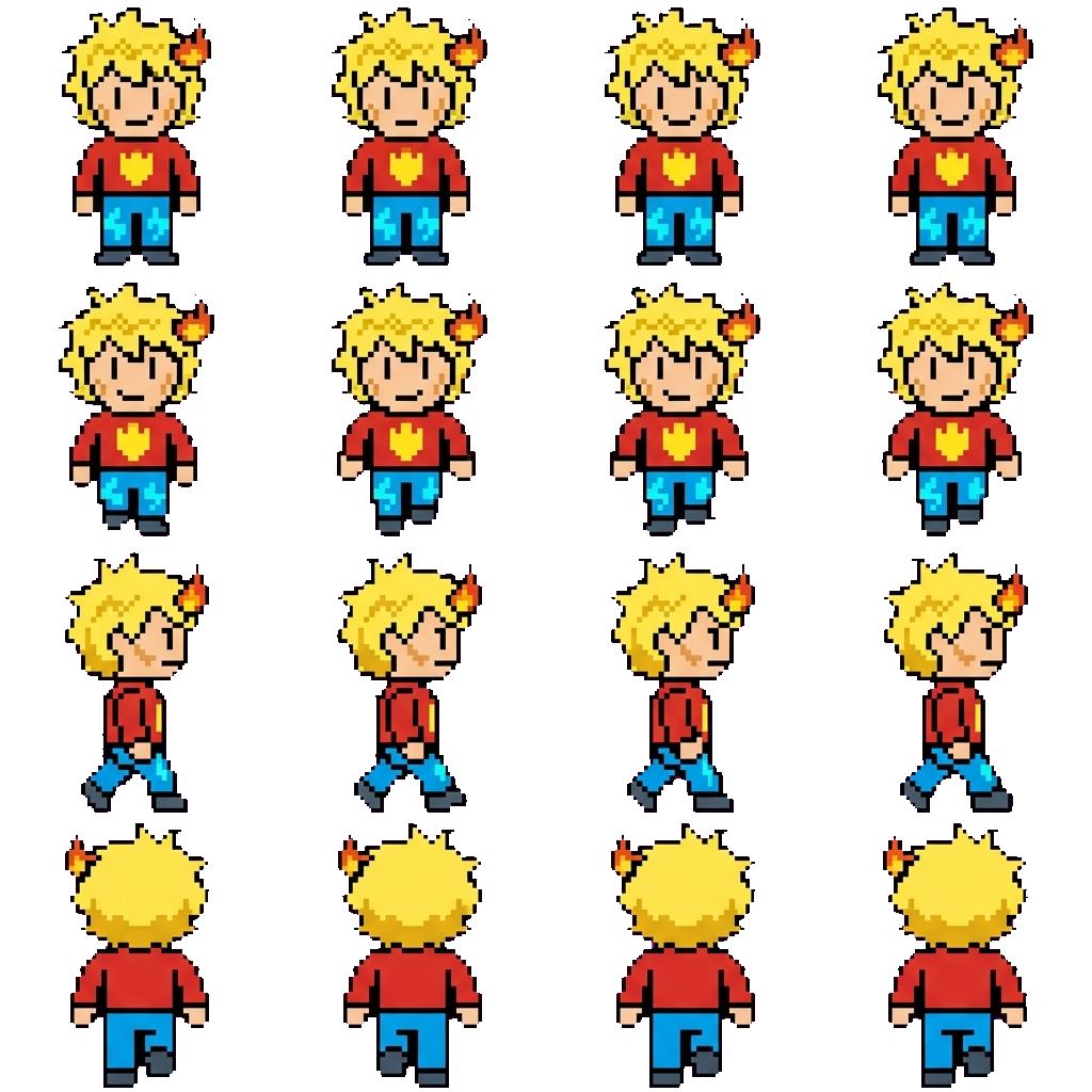 Fire movement sprite