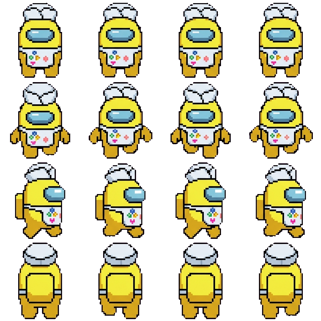 Yellow movement sprite
