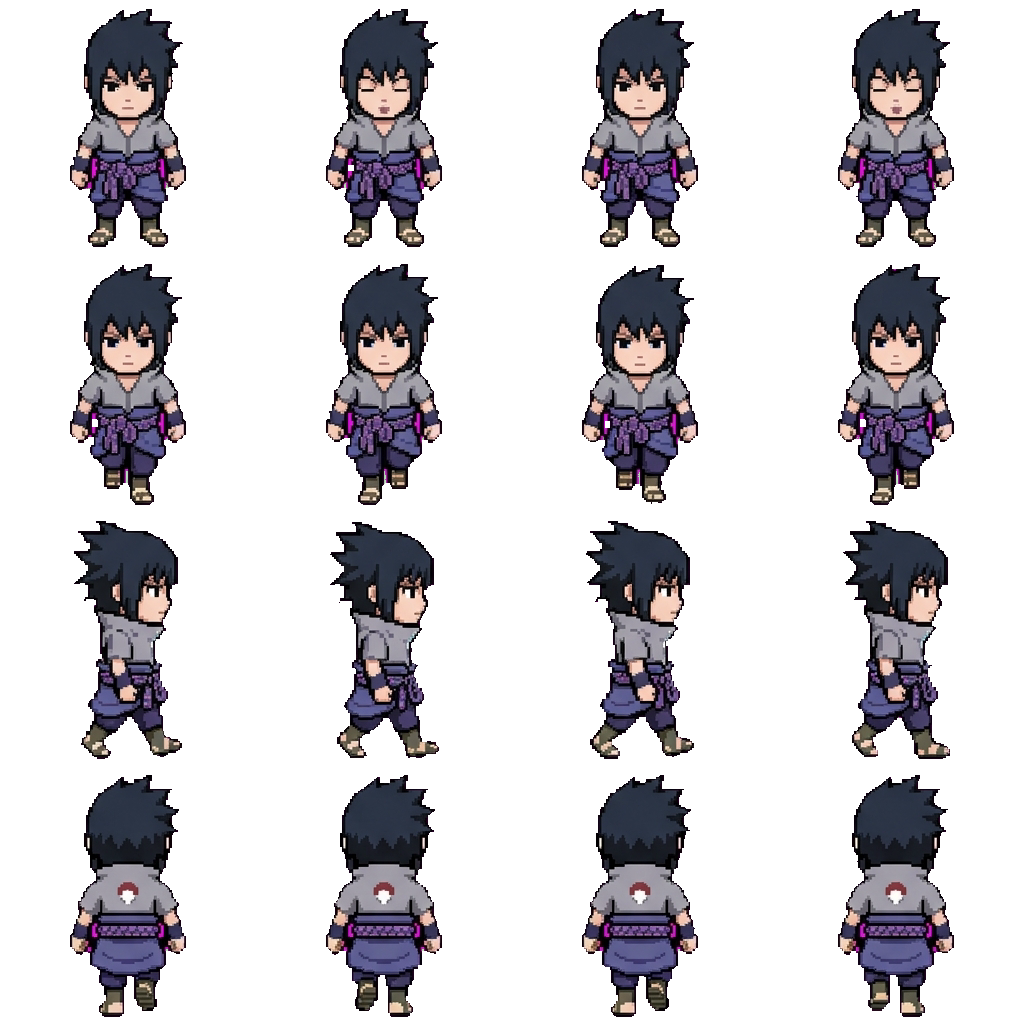 Uchiha Sasuke movement sprite