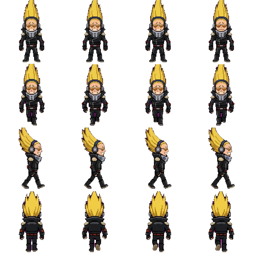 Present Mic movement sprite