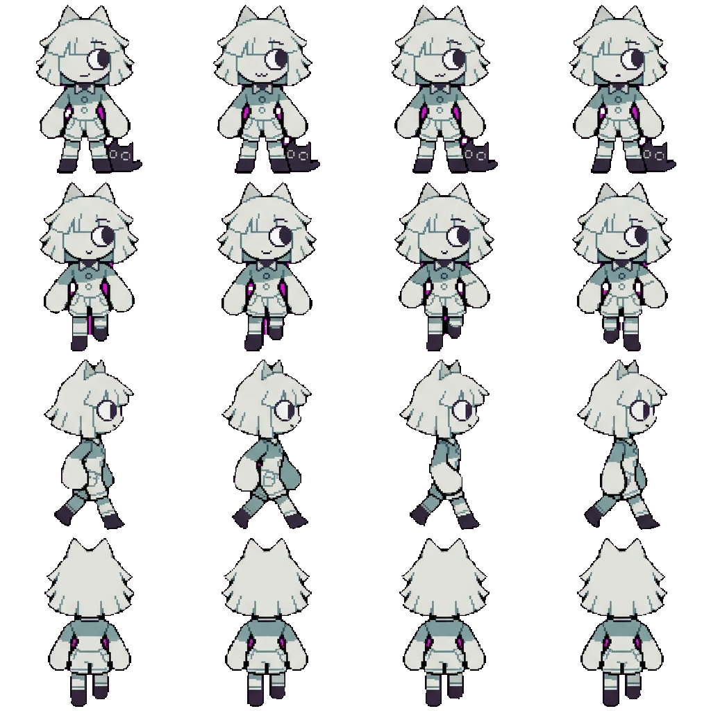 Claire movement sprite