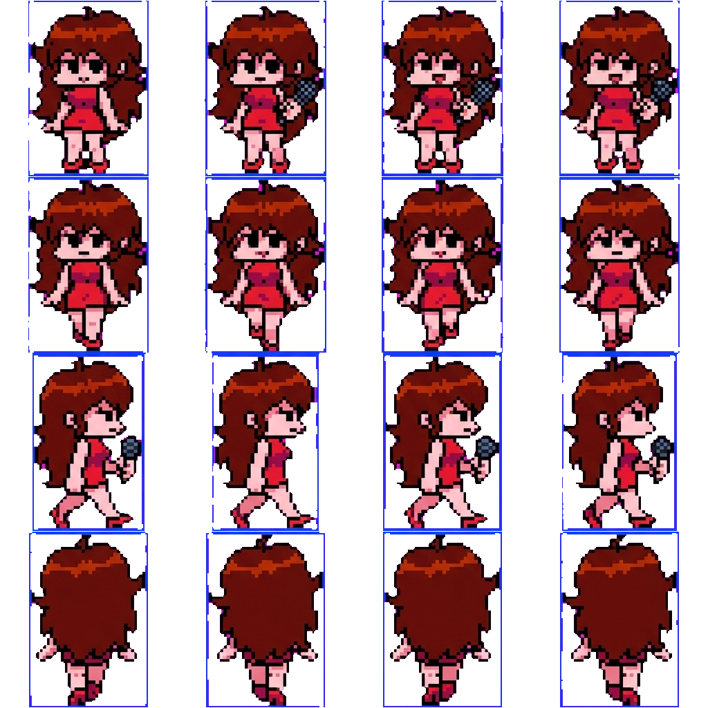 Girlfriend movement sprite