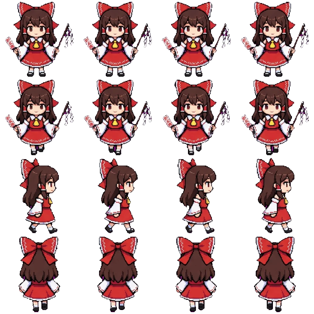 Reimu movement sprite