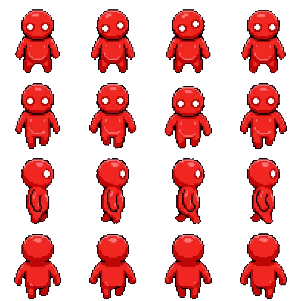 Red beast movement sprite