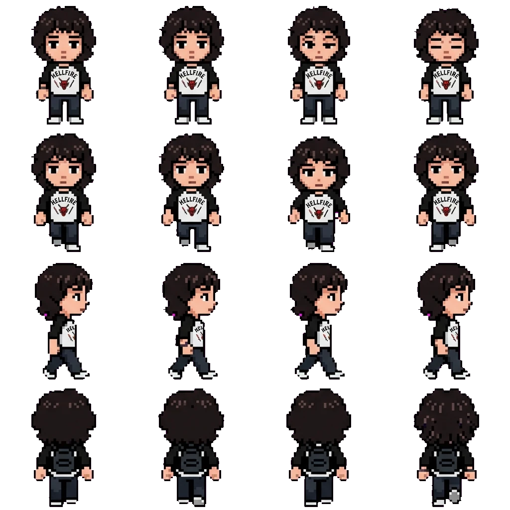 Mike Wheeler!! movement sprite