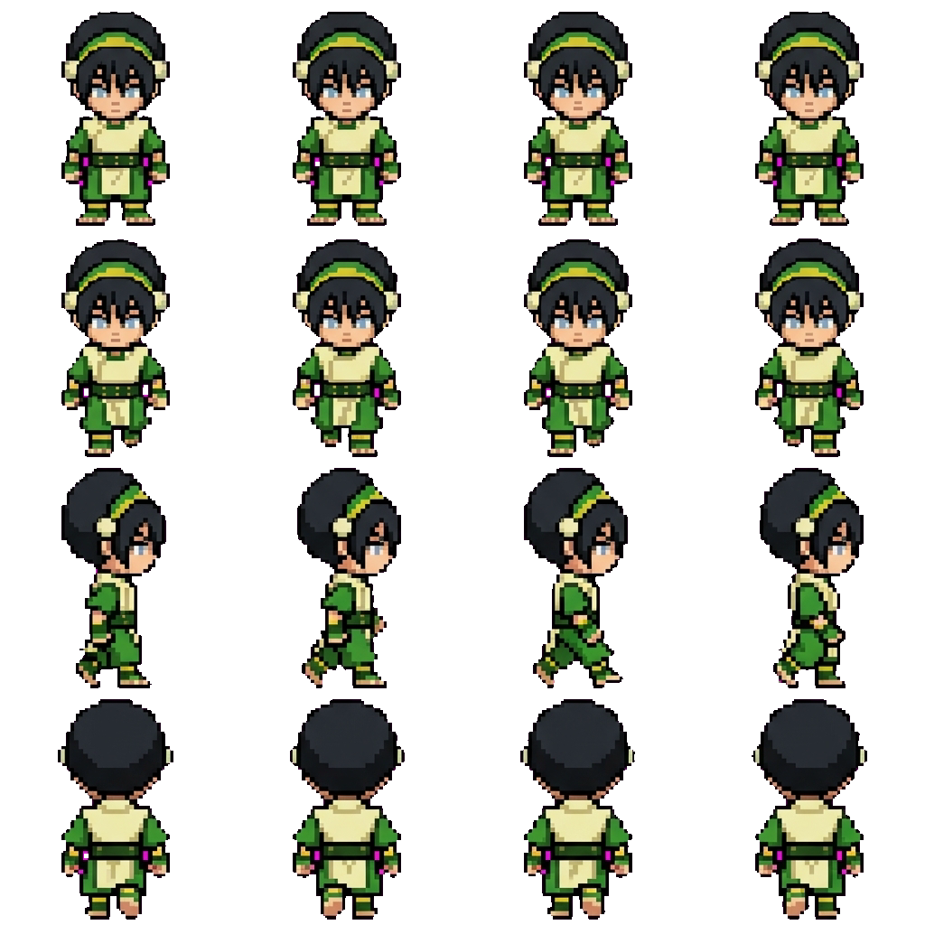 Toph movement sprite