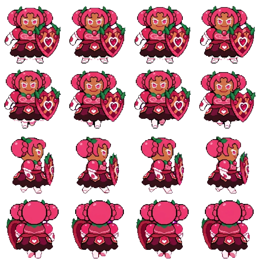 Hollyberry Cookie movement sprite