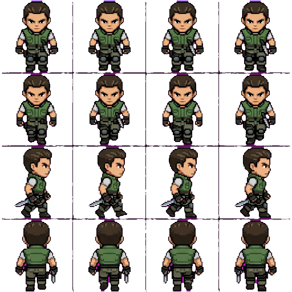 Chris Redfield movement sprite