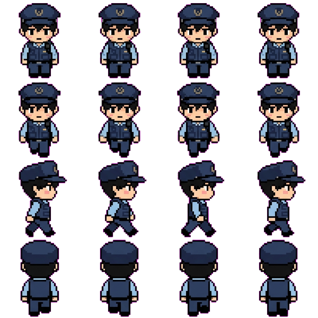 Takeshi movement sprite
