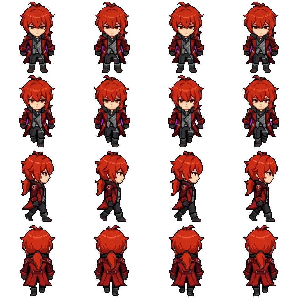 Diluc movement sprite