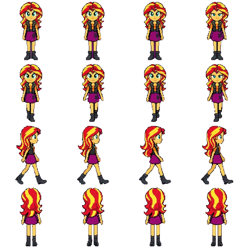 Sunset Shimmer movement sprite