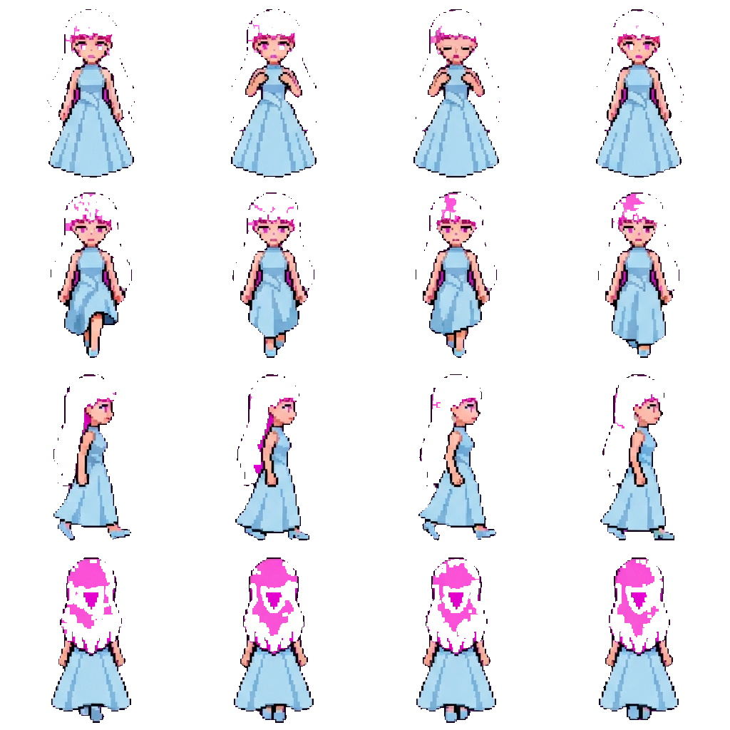 Belle movement sprite
