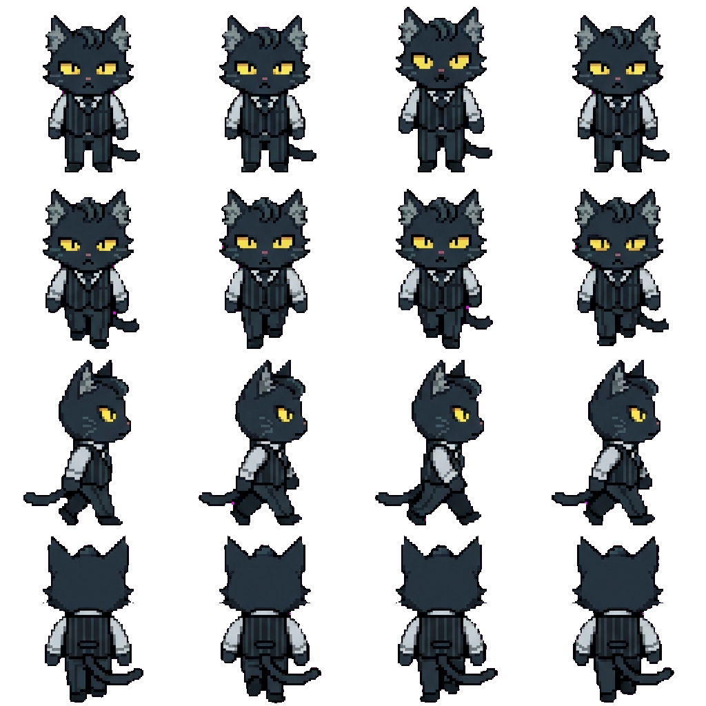 Secret agent movement sprite