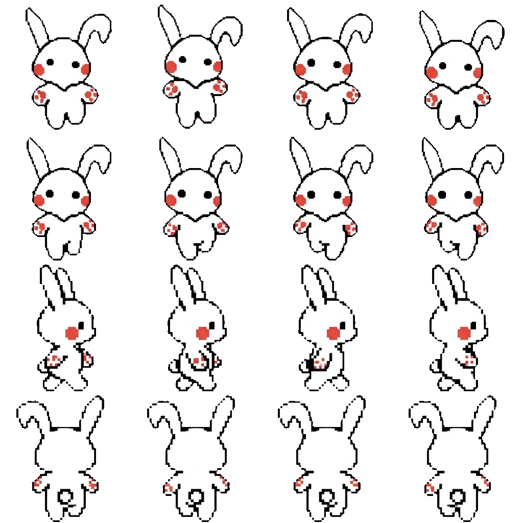 Bunny movement sprite