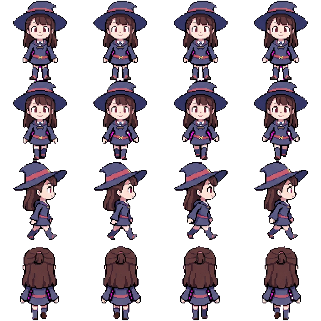 Atsuko “Akko” Kagari movement sprite