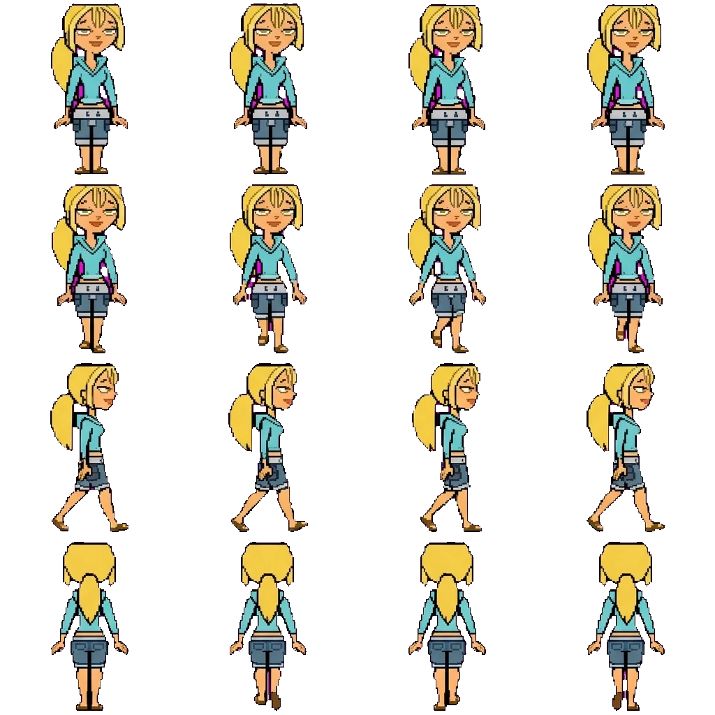 Bridgette movement sprite