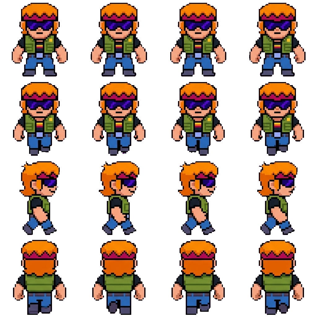 Buster movement sprite