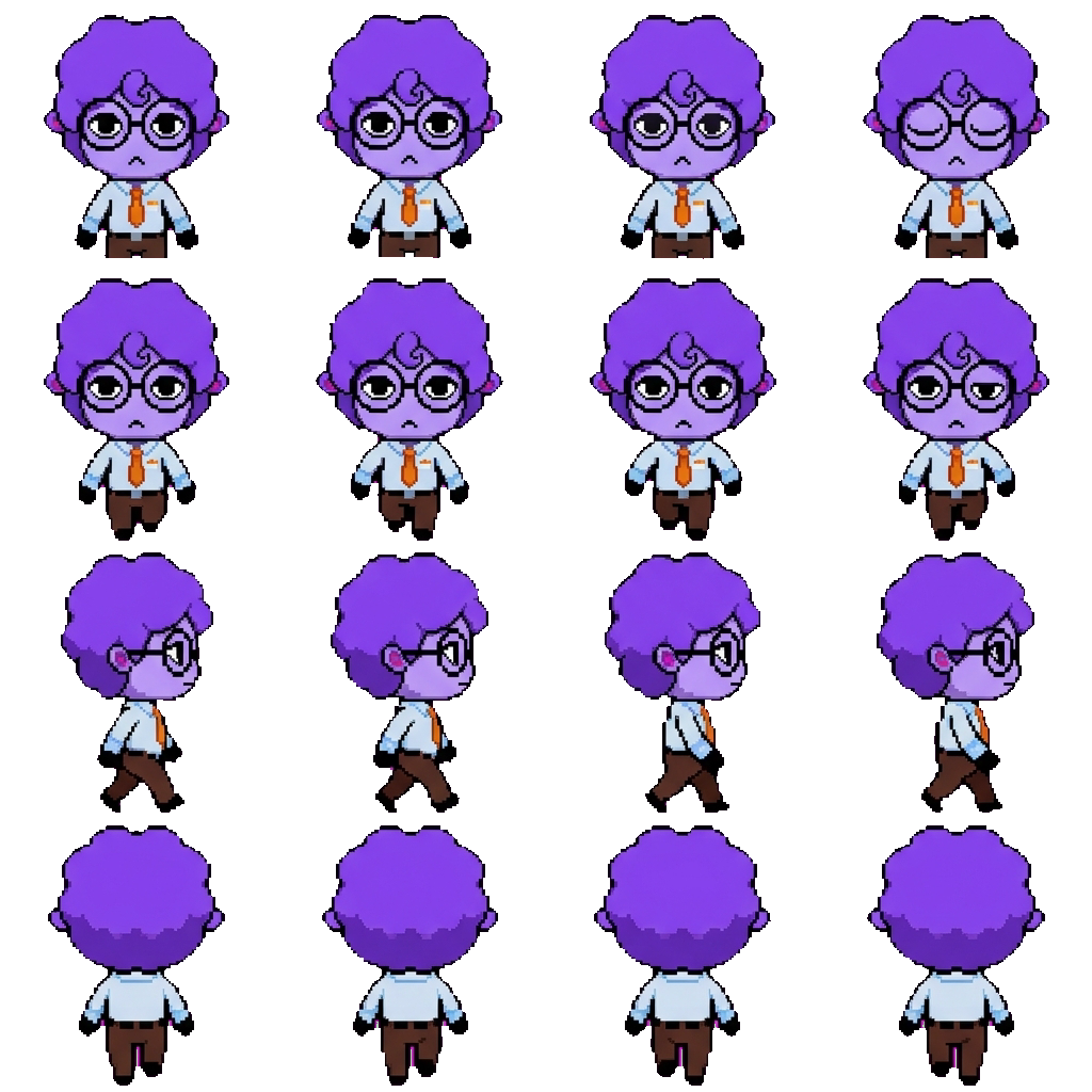 Secretary movement sprite
