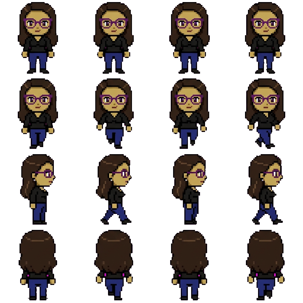 Gina movement sprite