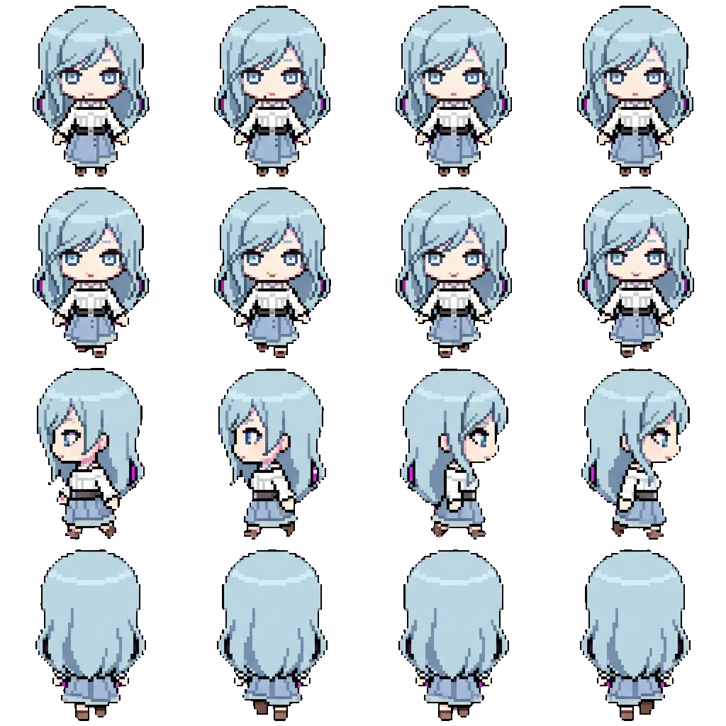 Shizuku movement sprite