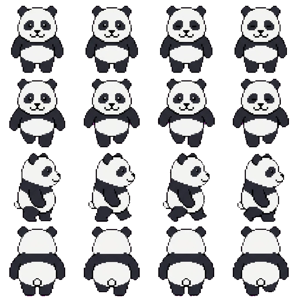 Panda movement sprite