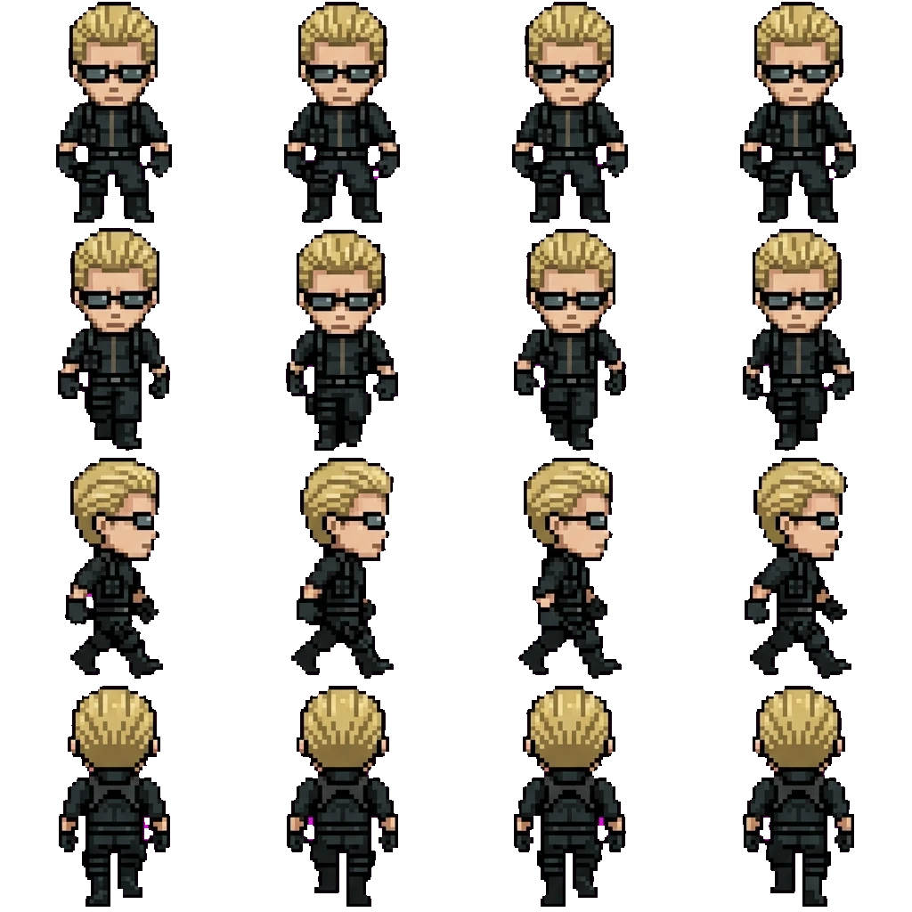 Albert Wesker movement sprite