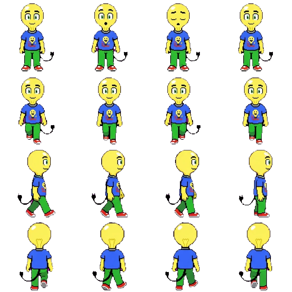 Lightbulb movement sprite