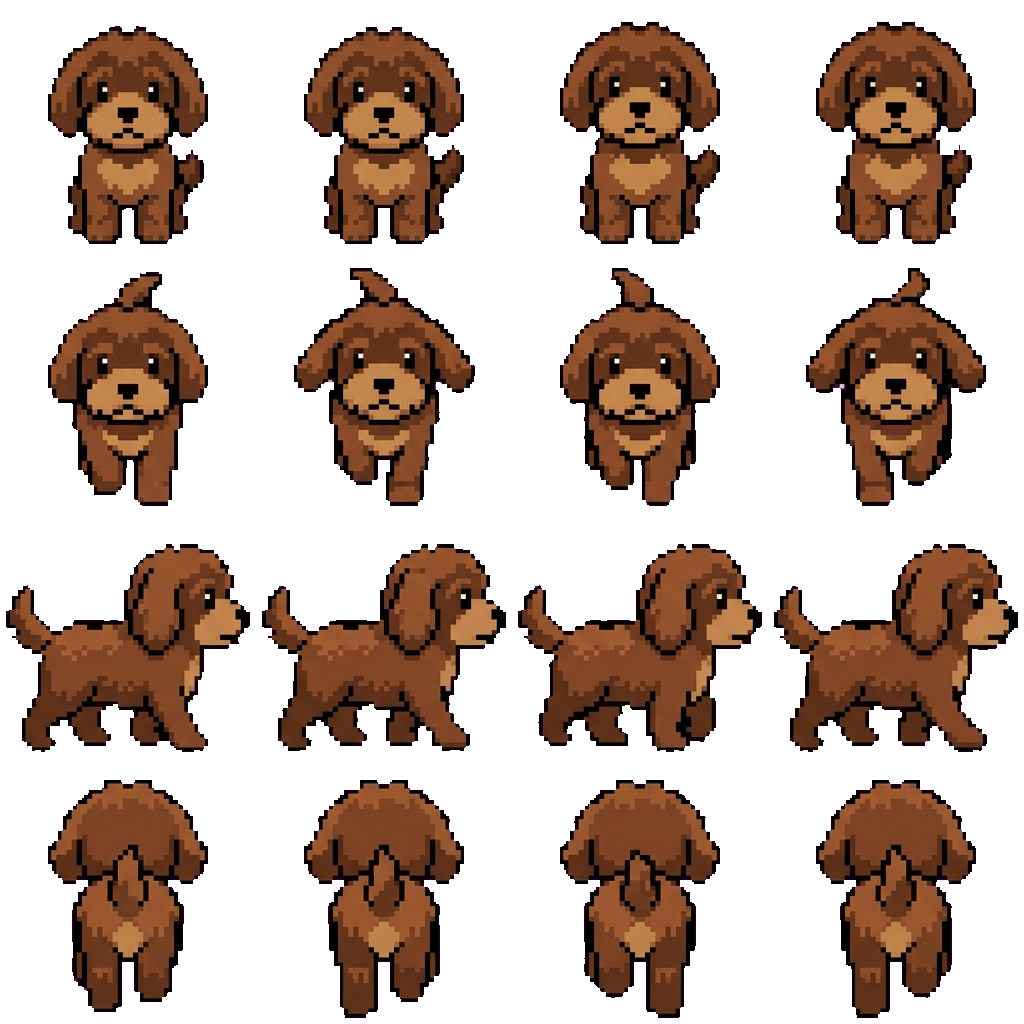 Doodle movement sprite