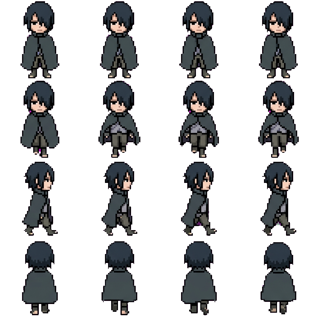 Sasuke Uchiha movement sprite