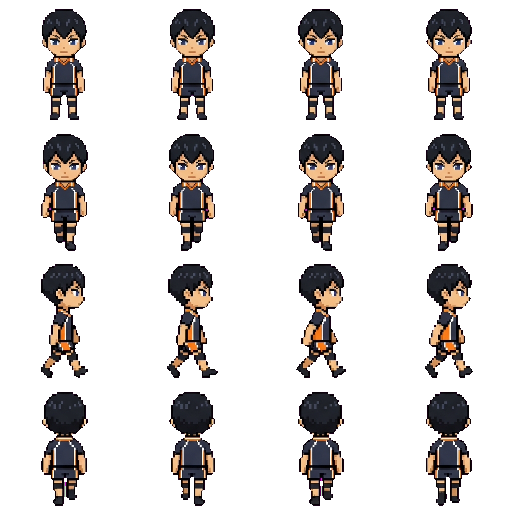 Kageyama Tobio movement sprite