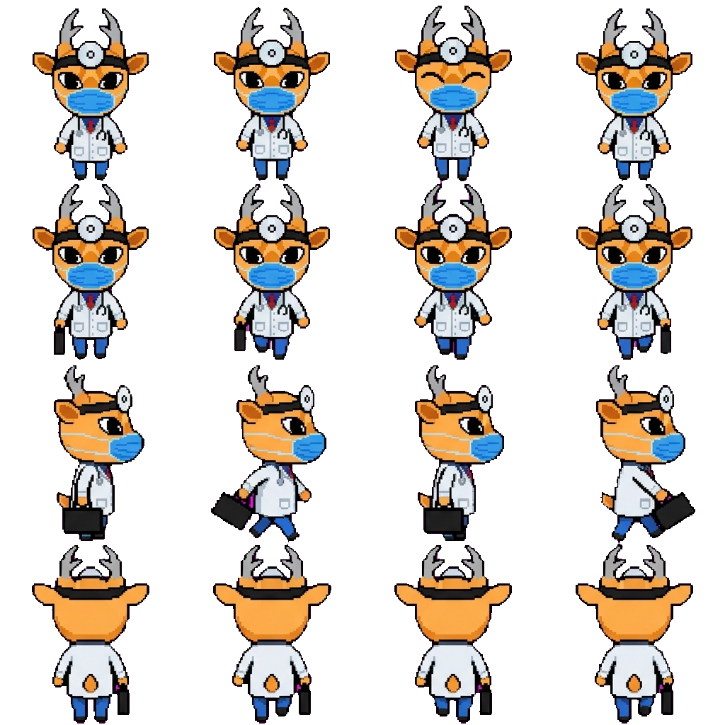 Dr. Harlow movement sprite