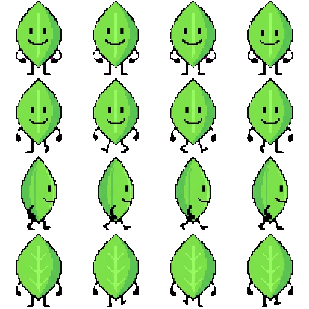Leafy (BFDI) movement sprite