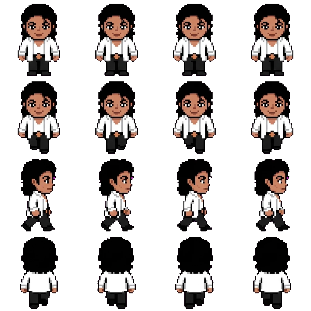 Michael Jackson movement sprite