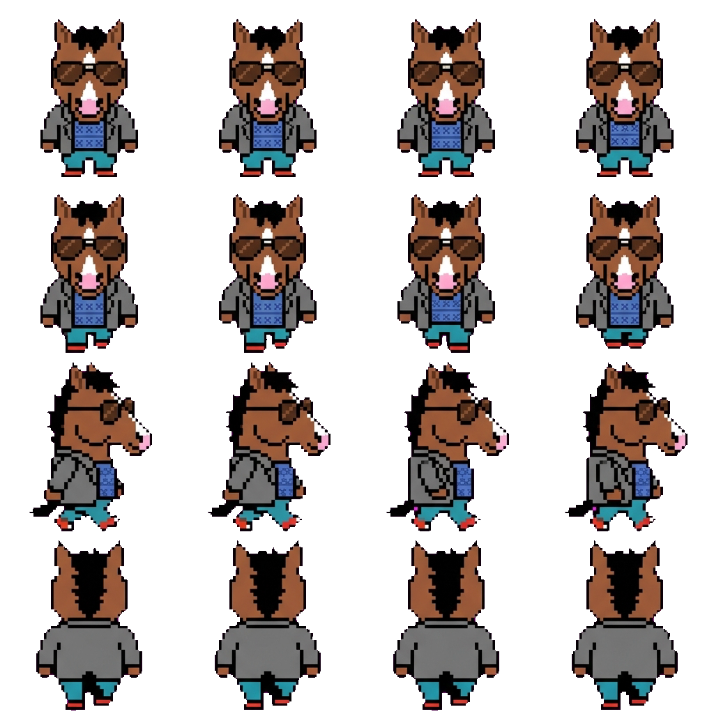 Bojack Horseman movement sprite