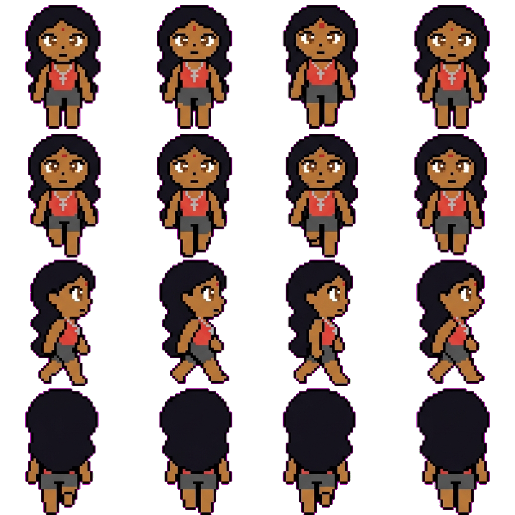 Saanvi movement sprite