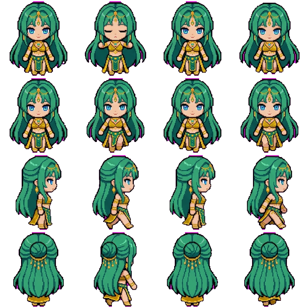 Saffron movement sprite