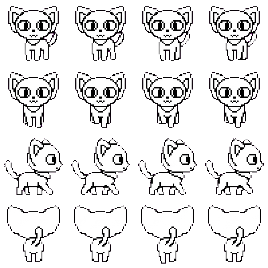 Kitty movement sprite