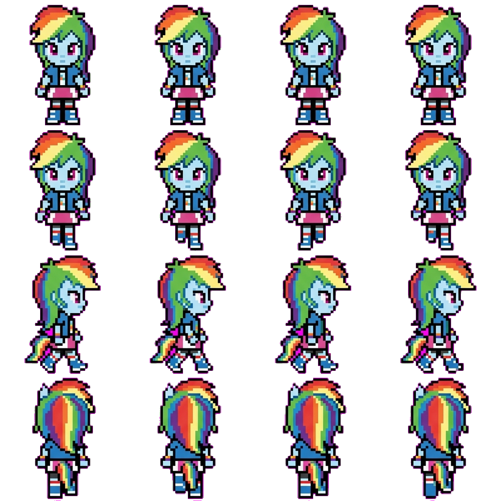 Rainbow Dash movement sprite
