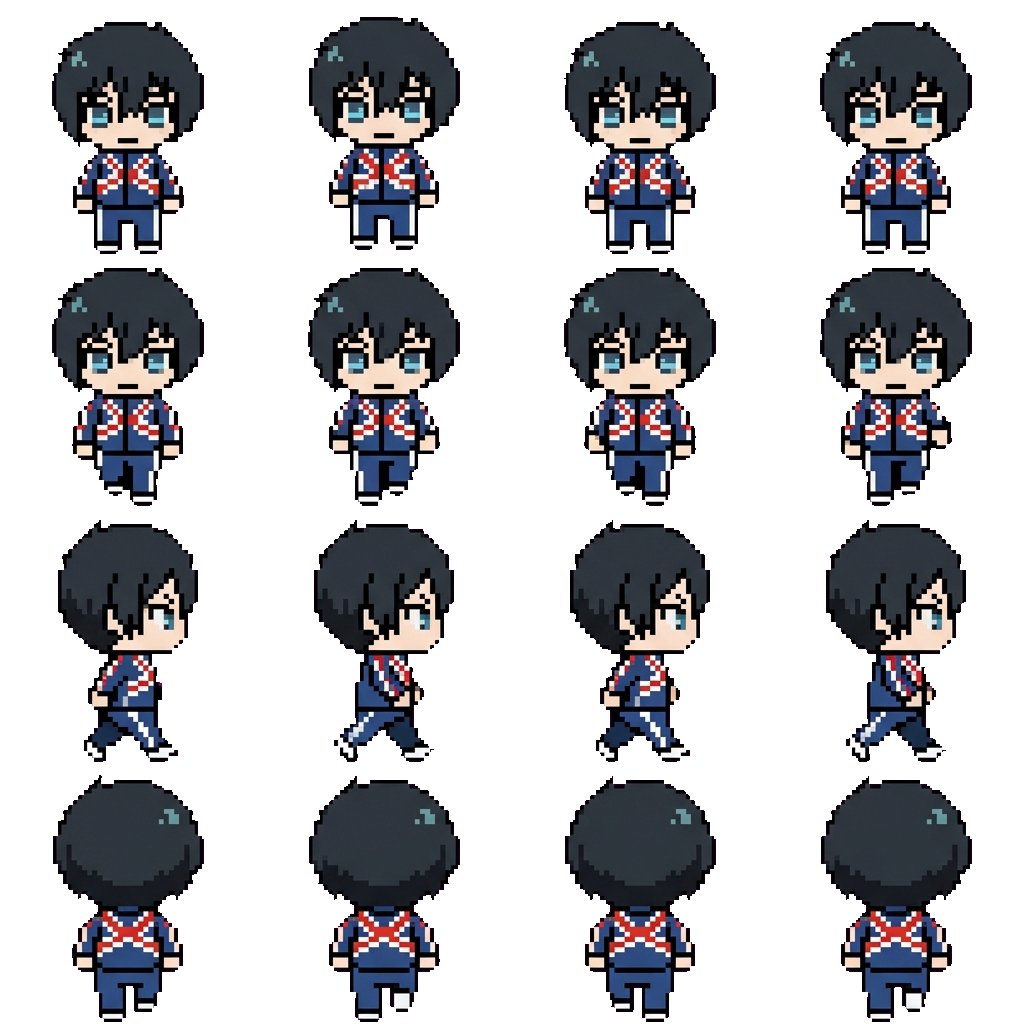 Rin Itoshi movement sprite