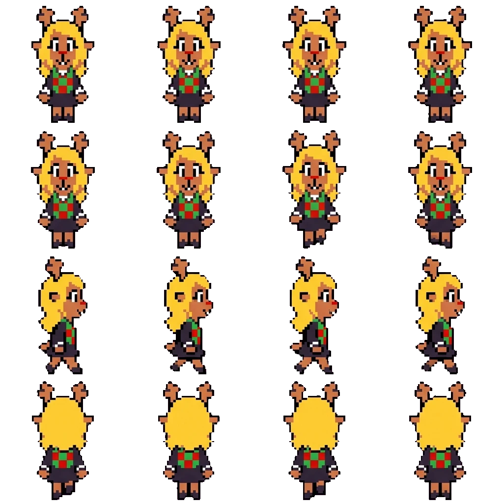 Noelle movement sprite