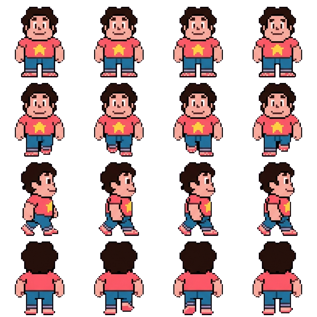 Steven universe movement sprite