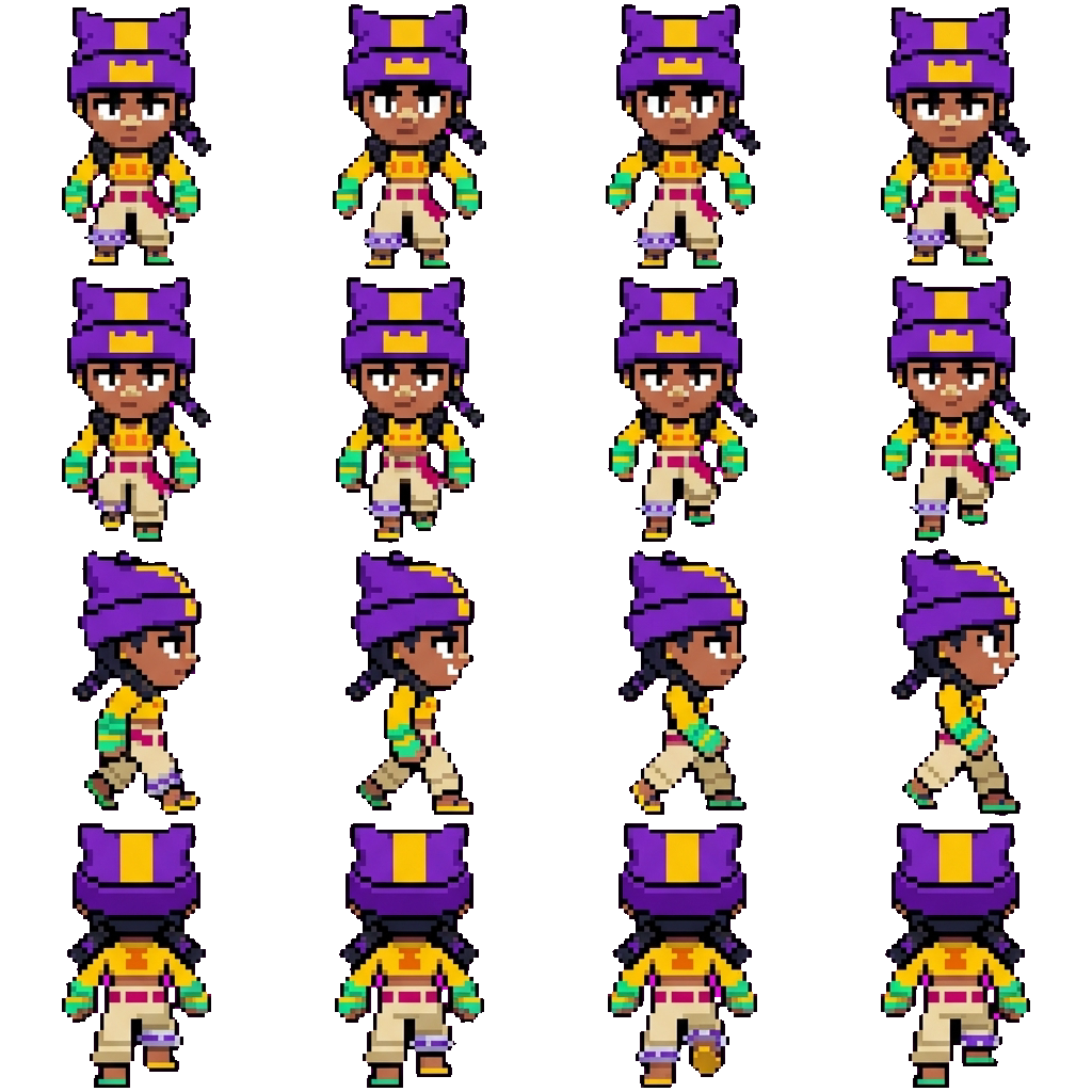 Mina movement sprite