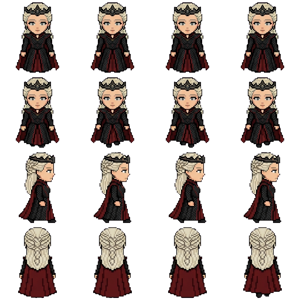 Rhaenyra Targaryen movement sprite